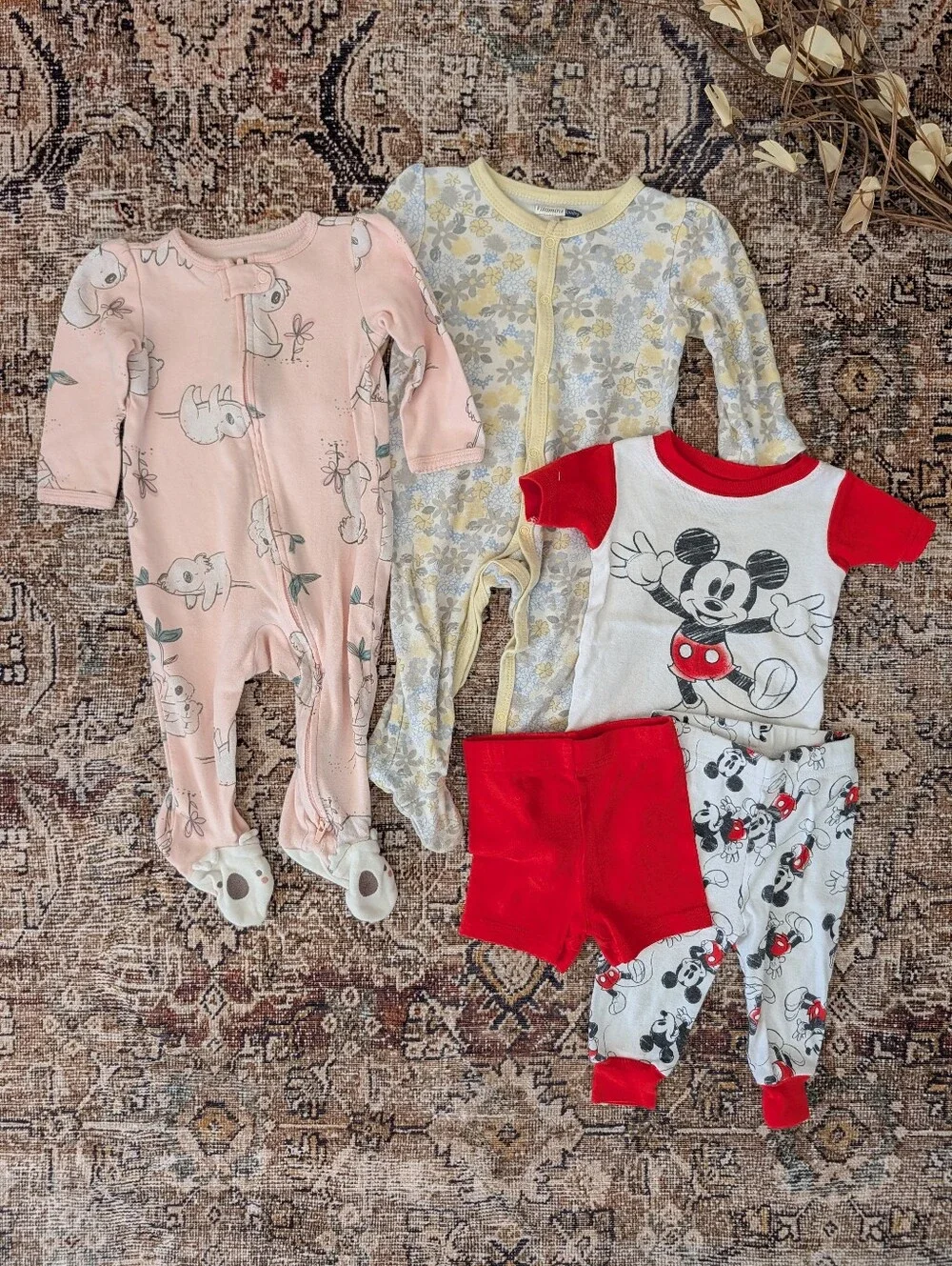 Baby girl pajama bundle 9m
